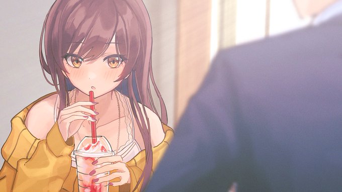 「blush drinking」 illustration images(Popular)