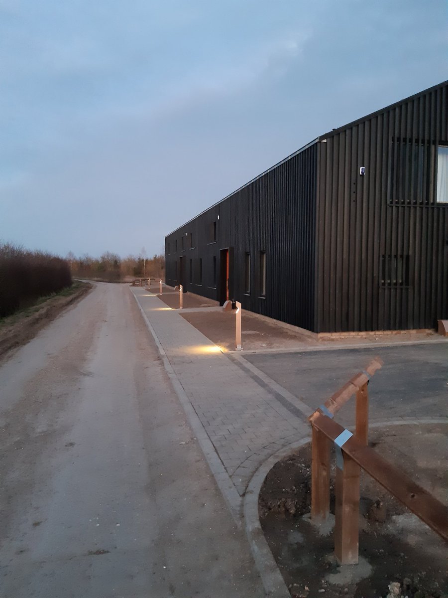 The sun is setting on our barn conversion in Haslingfield... tenants moving in tomorrow.