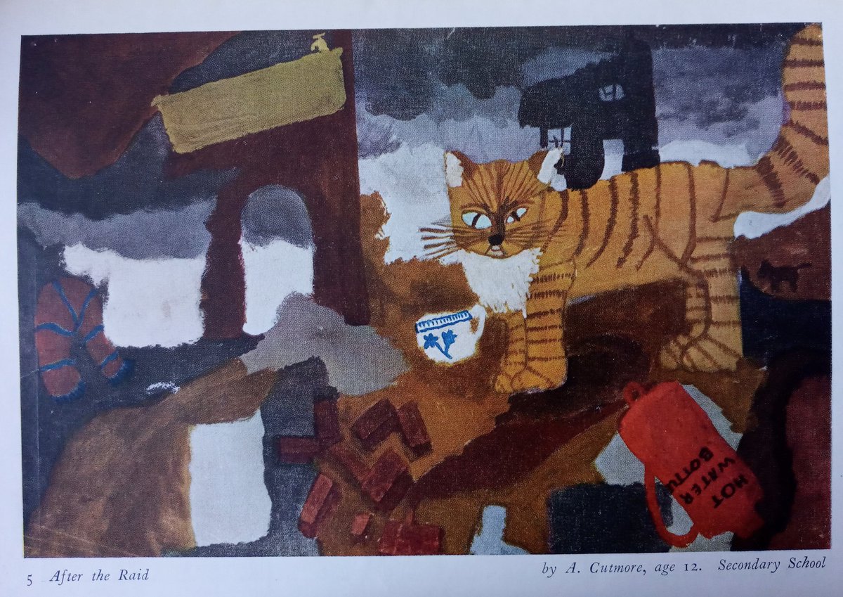 'After the raid' as painted by a 12 year old. So beautiful and moving
#WWII #homefront #1940s https://t.co/lggde527U9