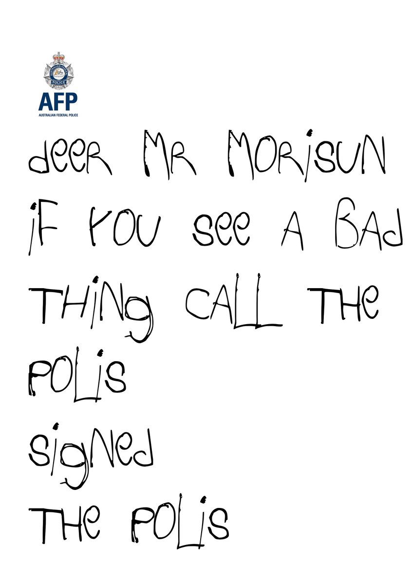 rustedon1962's tweet photo. You know that things are fucked up when the leader of our national law enforcement agency writes a letter to the leader of our nation's law makers to call police if they're aware of a crime. Grade 1 kids are taught this! #auspol #Scottyknew #DuttonKnew #IStandWithBrittanyHiggins https://t.co/m4oy0EP9pl