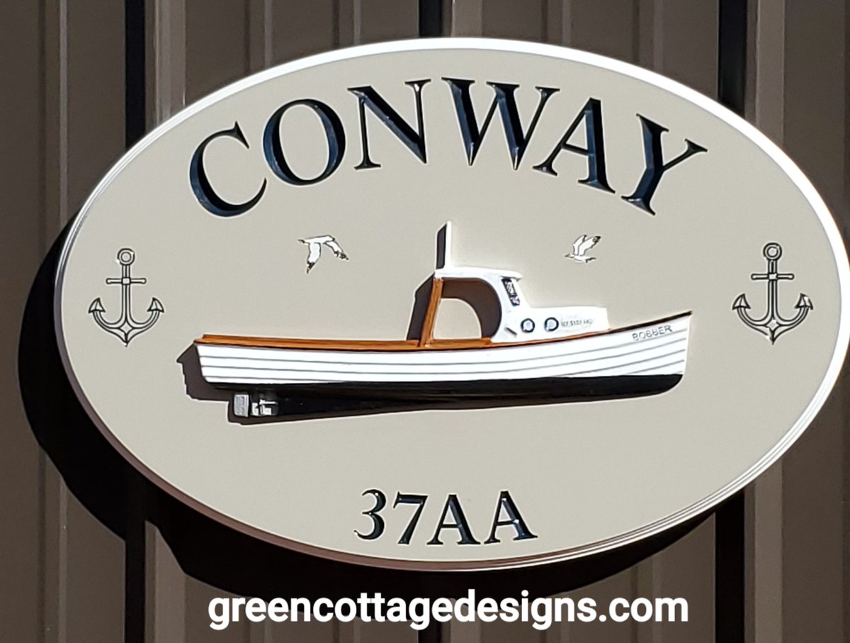 cottage_green's tweet photo. Nautical Cottage Signs https://t.co/mxWEx0l0jL #Nantucket #LongIsland #customsigns #CapMay #CapeCod #realtor #Boats #Beaufort ⚓️⛵️ https://t.co/kBobsEh0Ez