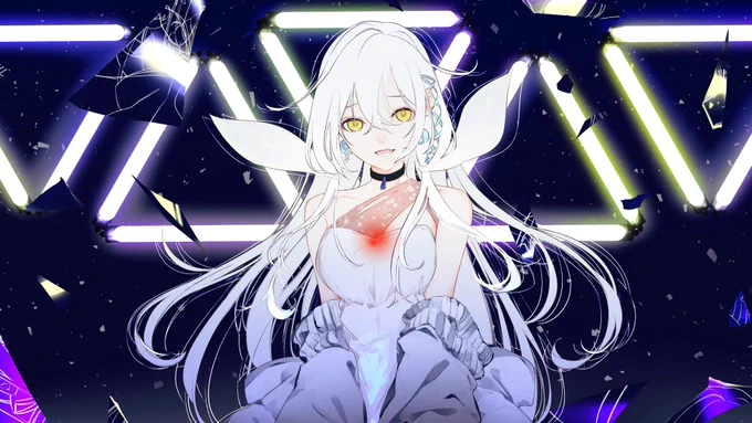 久檻夜くぅちゃんの「ネオネオン」歌ってみたのMVイラスト担当させていただきました! 