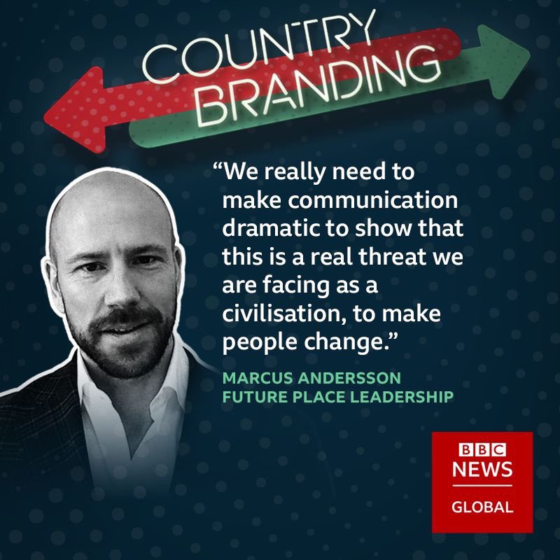 Excited to be interviewed by BBC Global News, on an important topic: the #ClimateEmergency and #CountryBranding. What can countries do to align themselves with #sustainability goals? #SDGs #PlaceBranding Interview here: bbcglobalnews.com/events/the-sus…