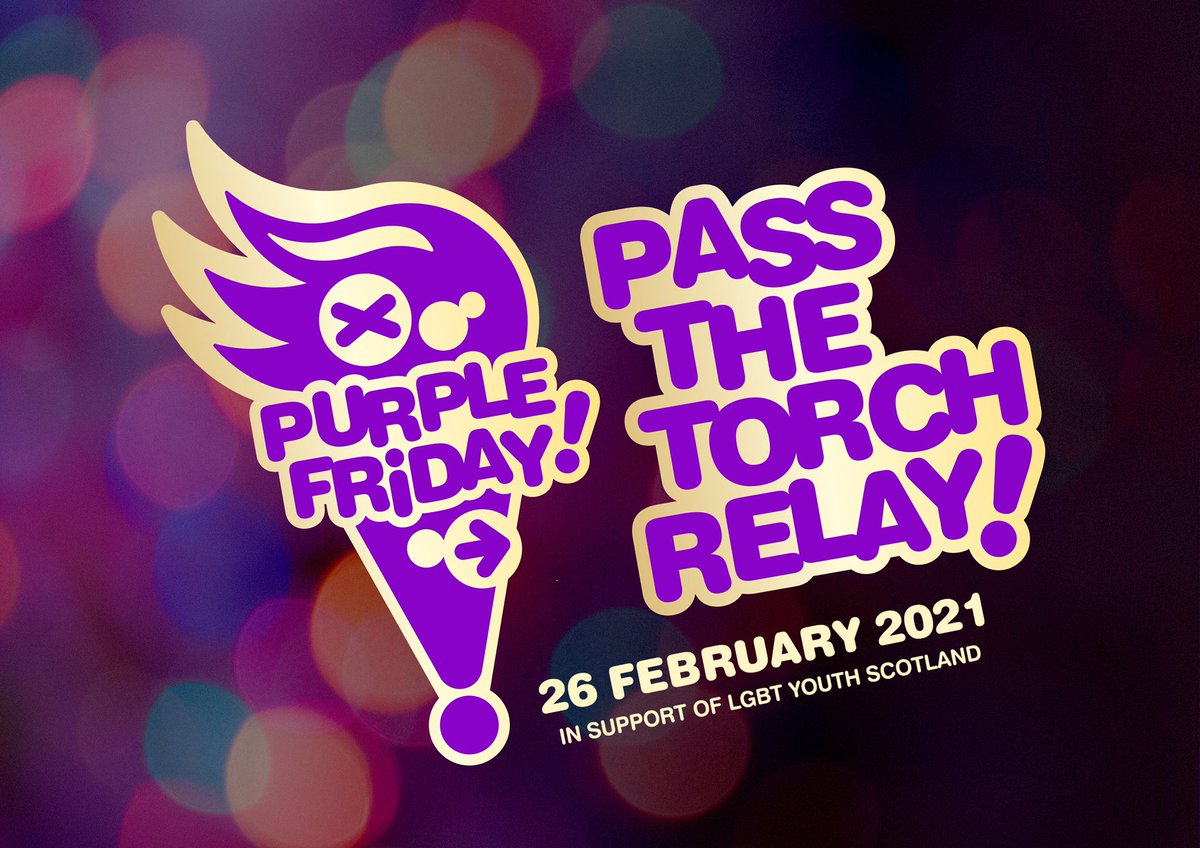 RA_KHS's tweet photo. Doing our bit to pass the torch today. #PurpleFriday #Kirkintilloch #KirkintillochHigh https://t.co/y7IM1jjdnB