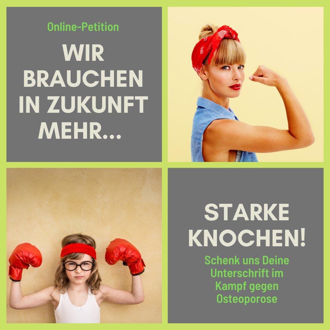 osteo2020's tweet photo. Es ist Zeit für Verbesserungen! Unterstützt das #Aktionsbündnis #Osteoporose und die #Petition für eine bessere #Vorsorge: Hier : 
https://t.co/EshfHWeKyZ ihr unterschreiben: 
 @SpitzenfrauenGe@hcf_ev @UNWomen_Germany @DigiWomenDE https://t.co/qIzLDKfBLc