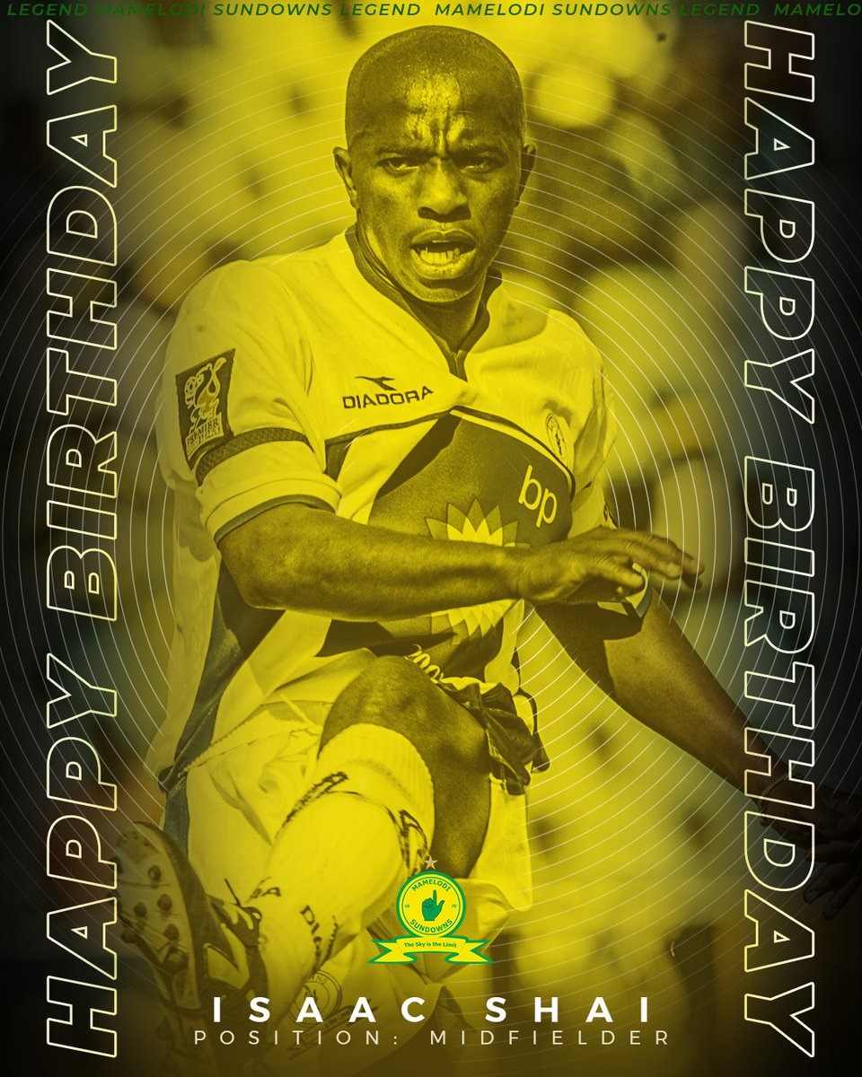 Masandawana's tweet photo. Masandawana, let's show some birthday love to Mamelodi Sundowns Legend and Under-17 Head Coach, Isaac Shai, on his special day today! 🥳

Drop your messages down below! ⬇️

#Sundowns #HappyBirthdayIsaac https://t.co/tXnpc09EG0