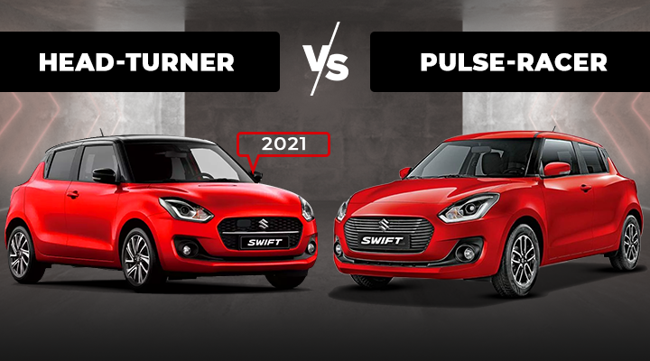 What's new in 2021 Maruti Swift. Let's find out - bit.ly/3svD65f

#MarutiSuzuki #SWIFT #swift2021  #comparison #PRICES  #pricedifference #hatchback #car #cars #loveforcars #carslovers #carlifestyle #carlife #loveforhatchback #loveforswift