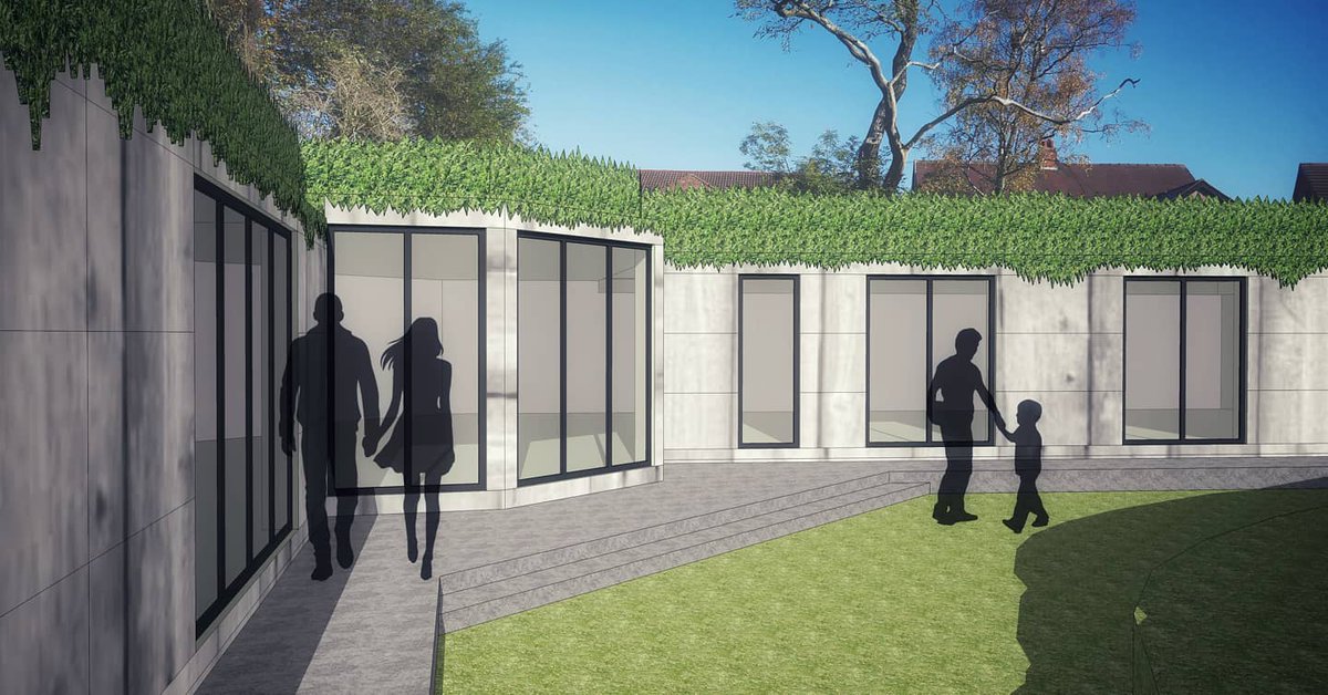 Pettifer_Arch's tweet photo. A proposed new build underground house in Cheshire we've been working on #architect #planning #housedesign #planningdrawings #newbuild #familyhome #dreamhouse #dreamhome #cheshirelife #residentialdesign #stockport #cheadle #cheshire #cheshirearchitects #cheadlearchitects https://t.co/ptJq3wVOMr