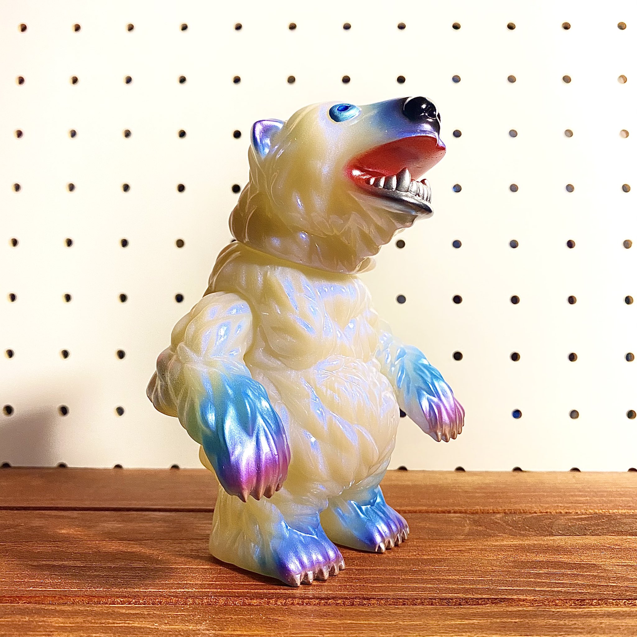 白熊屋 シロクマン ソフビ オレンジ/メタブルー/メタシルバー 白熊屋 シロクマン ソフビ オレンジ/メタブルー/メタシルバー