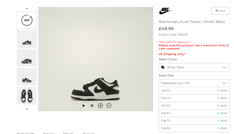 Restock: TD Nike Dunk Low