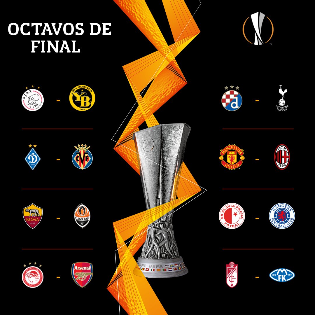 🏆 ¡Sorteados los octavos de final de la Europa League!
¿Sensaciones? 🤔
#UEL | #UELdraw https://t.co/NIYMi6rODN