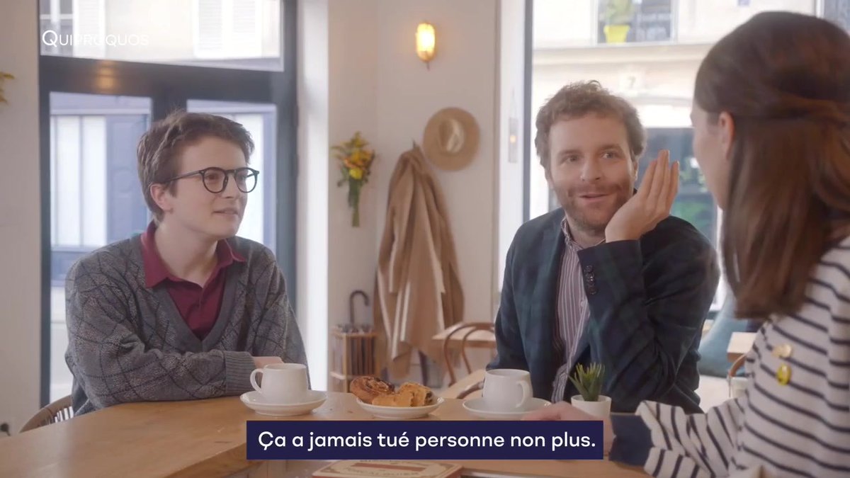 TV5MONDE (@TV5MONDE) on Twitter photo 2021-02-26 12:24:29 Pour éviter une situation gênante, ne proposez pas “une petite baise” à un(e) autre francophone. À la place, on vous suggère plutôt d’utiliser les gestes barrières 🤜🤛 Quiproquos, une série à voir gratuitement sur #TV5MONDEPLUS ! tv5m.tv/quiproquos Pour éviter une situation gênante, ne proposez pas “une petite baise” à un(e) autre francophone. À la place, on vous suggère plutôt d’utiliser les gestes barrières 🤜🤛 Quiproquos, une série à voir gratuitement sur #TV5MONDEPLUS ! tv5m.tv/quiproquos
