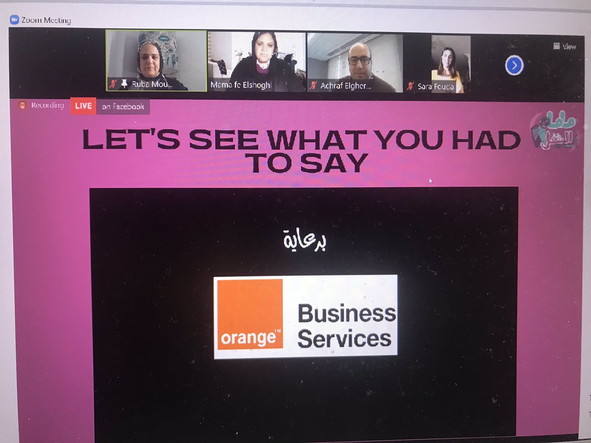 #proudtobeOrange <a href="/orangebusiness/">Orange Business</a> first public sponsored activity for diversity #Egypt bringing women back to work
