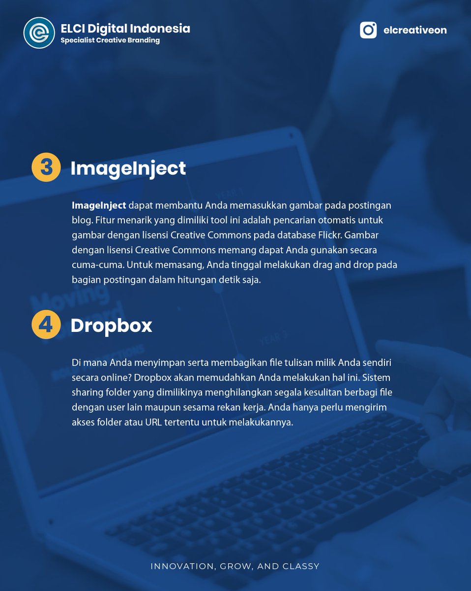 elcreativeon_'s tweet photo. Apa saja sih, tools yang dapat mendukung kita secara efektif dalam membuat artikel?
Simak unggahan di atas yaa!
Semoga bermanfaat🤗
-
#tipsmenulisartikel
#jagobuatartikel
#tipsmenulis
#Tipsanakmuda
#Tipssukses
#Tipsusahasukses
#Elcreativeon
#Elciindonesia https://t.co/8DbbXNBUZv