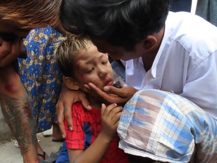 Myanmar militaries beats the children.Myanmar militaries also arrested children.The militaries are violated human rights, and a abused children.
#WhatsHappeningInMyanmar 
#saveChildCare 
#UNICEF
#RejectMyanmarMilitaryCoup