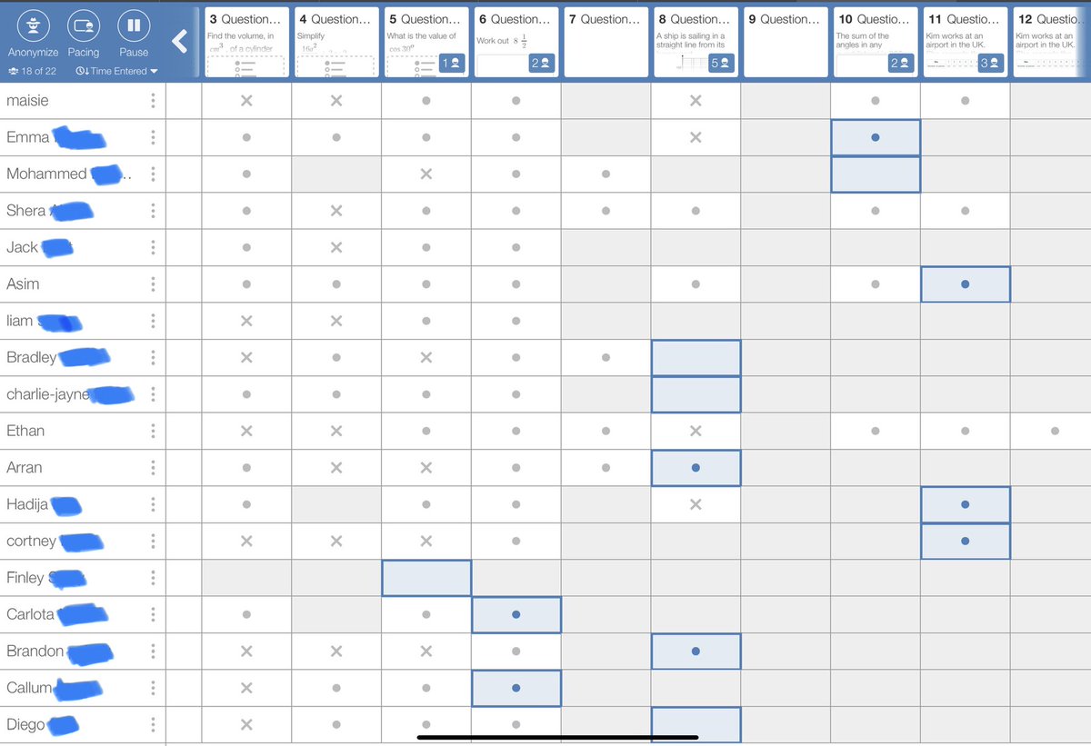 MA_Maths1's tweet photo. Year 11 Maths assessment on Desmos today. Great functions- teachers can see students’ workings. @bridgetchida @MerchantsAc https://t.co/cUXRghFpij