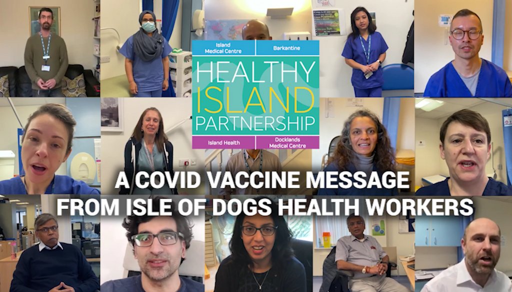 Have you been invited to take the #COVIDVaccine? GPs, Nurses, and healthcare workers across the #IsleofDogs have come together virtually urging people to have the COVID vaccine. Please watch and share the video with your family &amp; friends. 👉 bit.ly/37OGnVv <a href="/BarkantineGP/">THE BARKANTINE PRACTICE</a>
