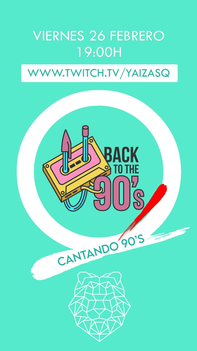 Estoy en directo cantando canciones de los 90! Os espero!
twitch.tv/yaizasq
<a href="/streamr_es/">streamR.es 🎮</a> 
#twitch #directo #cantando #90s
