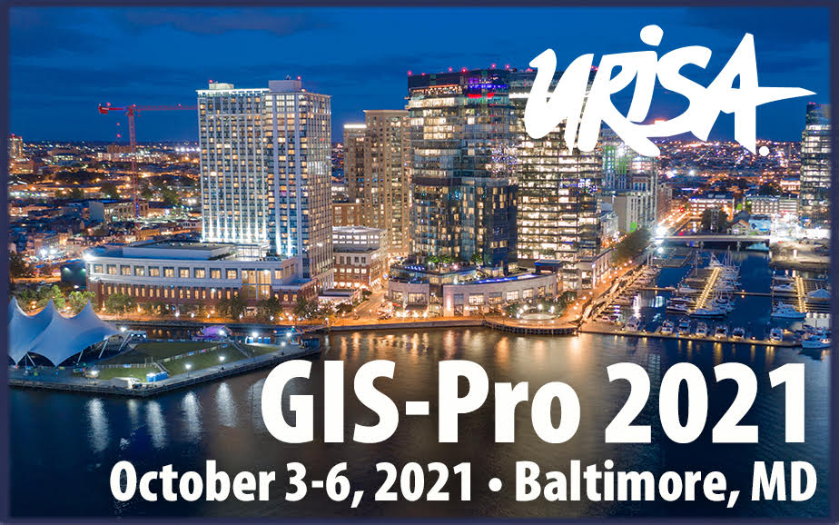 URISA's tweet photo. Presentation proposals invited for #GISPro2021 in Baltimore. Share your good work on the topics of #GISManagement #Addressing #healthGIS #ESJ #CommunityResilience #ClimateEquity and more. Submission deadline: March 31. https://t.co/SczIhMSZSJ @URISAVC @URISA @ChesapeakeURISA https://t.co/1IOvreLzbP