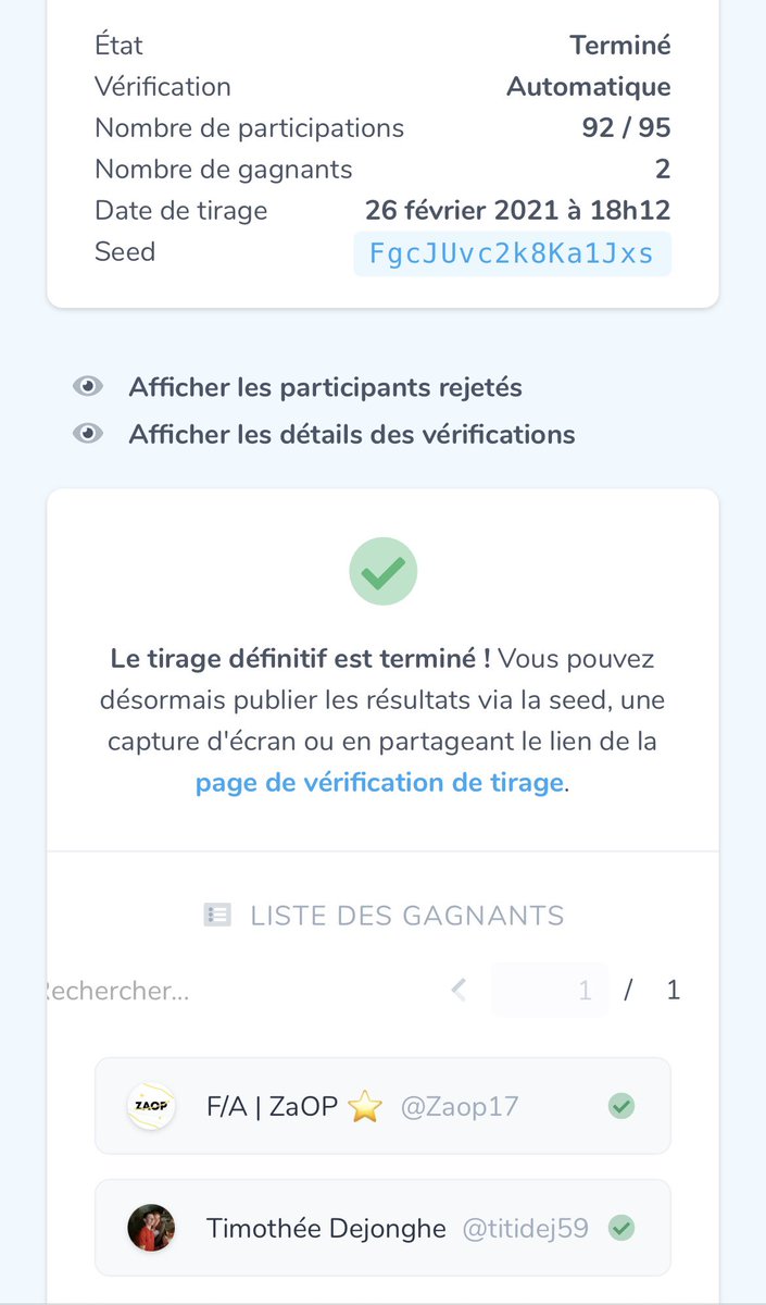 TeamActivium's tweet photo. Le tirage au sort a été effectué !
Félicitations @Zaop17 🤩
@titidej59 étant Directeur #Activium, son gain est remis en jeu et c’est :
@Hatiwa1 qui remporte le second gain 🥳
Contactez nous en MP pour récupérer vos gains.
#Activium4ever 💚❤️ https://t.co/LBw7awTer1