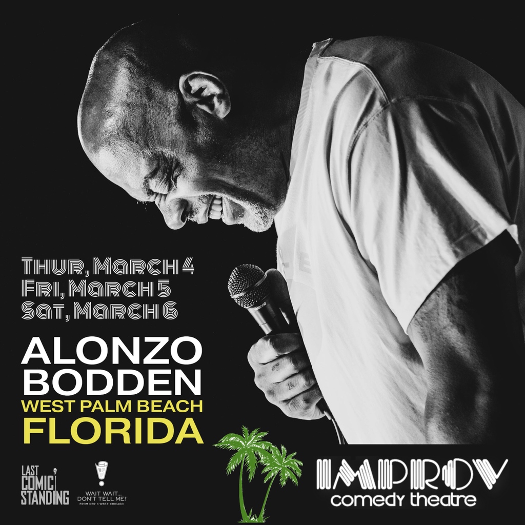 AlonzoBodden's tweet photo. I just added West Palm Beach @PBImprov to my stand-up schedule. Come see me next weekend, March 4-6, for some live, socially distanced laughs!

Tickets:
https://t.co/UJ6goBPHac

#westpalmbeach #flcomedy #alonzobodden #comedy #comedyshow #pbimprov #waitwait https://t.co/ya7kPyFgMj