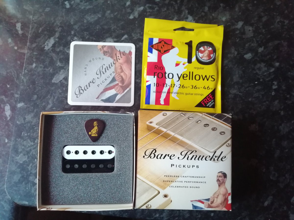 My @BKPickups holy diver arrived. Can't wait to get this installed and have my strat back in playing condition