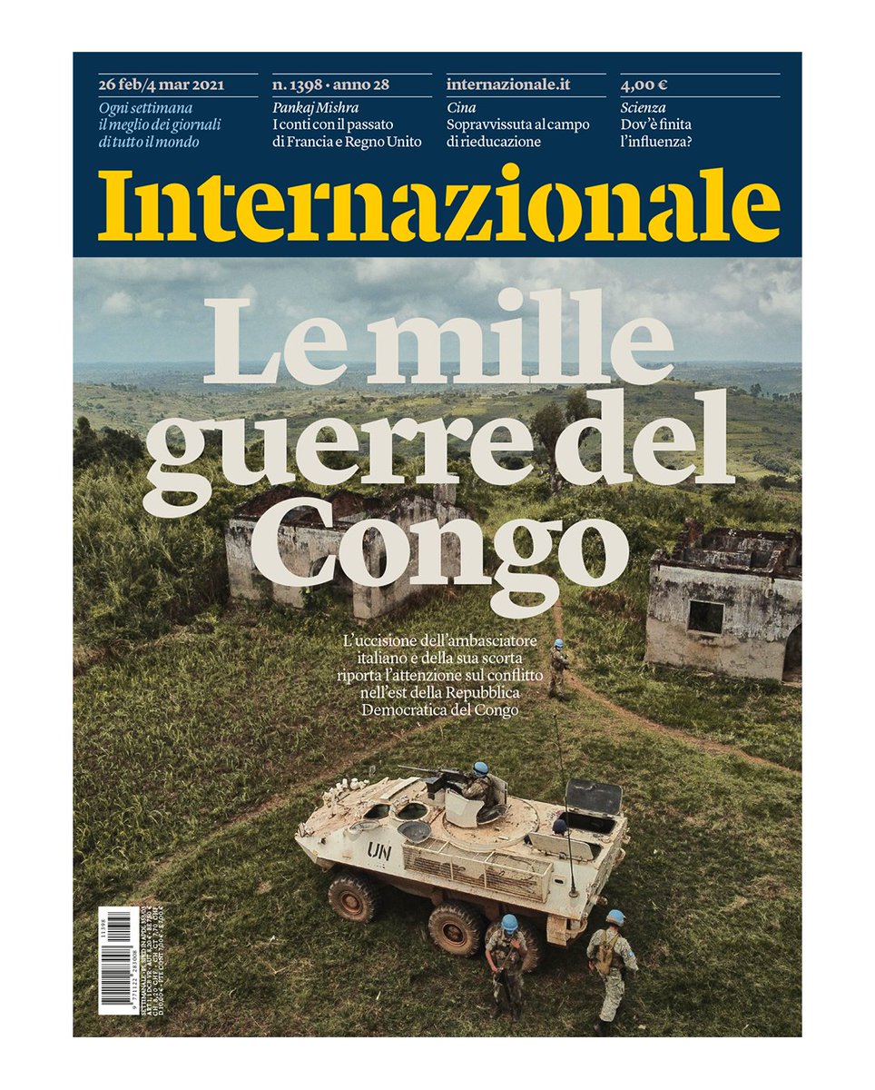 Le mille guerre del Congo. L’uccisione dell’ambasciatore italiano e della sua scorta riporta l’attenzione sul conflitto nell’est della Repubblica Democratica del Congo. La nuova copertina di internazionale, foto di Hugh Kinsella Cunningham: intern.az/1D4o