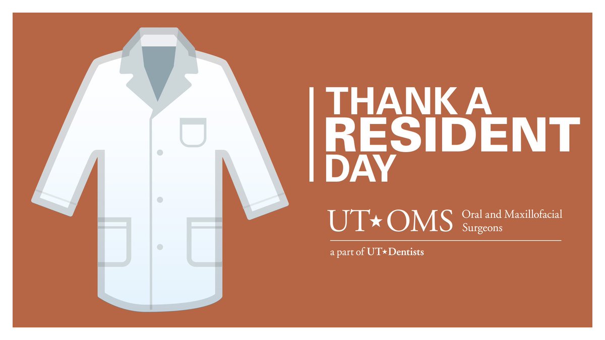 To our residents from Dr. Mark Wong: 
"The faculty, staff and our patients appreciate the tremendous efforts of our residents who are the face, hearts and minds of the program. Happy Residents Day to all and thank you for your contributions."
#ThankaResidentDay #WeAreUTHealth