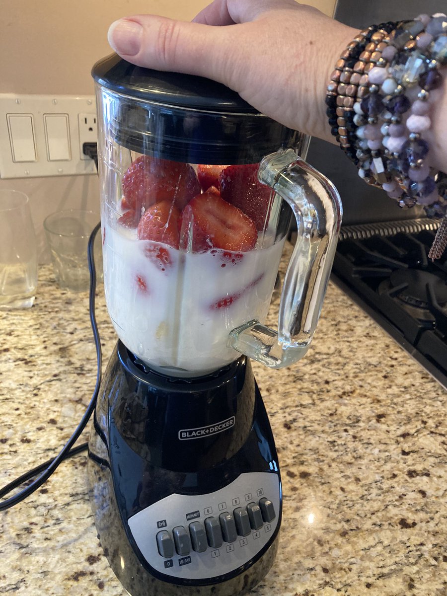 LouBonomi's tweet photo. #FebPhotoADay #IntheKitchen @aphotomama Today’s “ in the kitchen “ 14 had his braces tightened so that means smoothies are in full bloom here in mine. 💜#smoothiesathome #howishowlove https://t.co/Xg9x6y1fLD