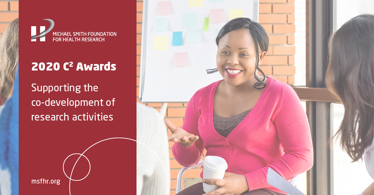 HlthResearchBC's tweet photo. The 2020 C2 awardees are collaborating with #patients and #knowledgeusers to investigate perinatal and pediatric #anxiety disorders, equity-oriented #cancer care, &amp; support for BC’s nurses and nurse practitioners. More: https://t.co/tt3CWEXzJT https://t.co/f7746svpfR