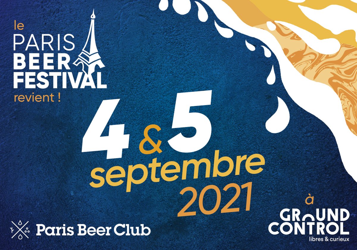 Le Paris Beer Festival revient en 2021, avec son w-e de clôture les 4 et 5 septembre à Ground Control ! 🍺🍺🍺
Pour les dates et modalités du reste du festival on vous en dira plus bientôt, mais on voulait déjà partager avec vous cette excellente nouvelle ! 🌟🎉🌟