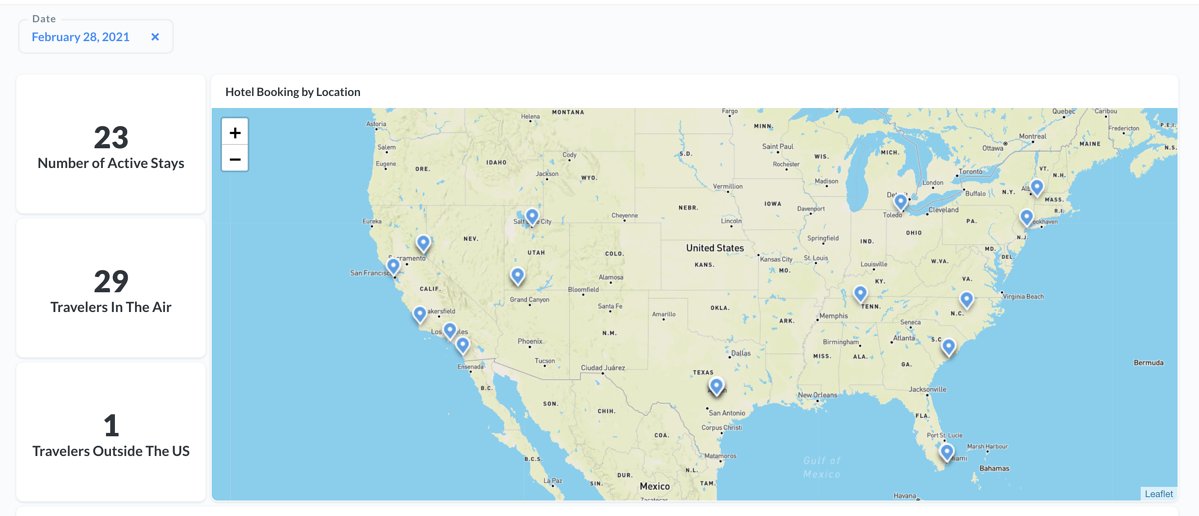 Duke_Chung's tweet image. We are hopeful that we are nearing the end to the pandemic and are beginning to see travel pick up. Travel safety will be paramount. Introducing our new Travel Tracker within @travelbankhq, which shows your company’s active travelers and their itineraries. bit.ly/3bAu8g4