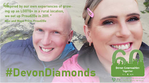DevComsTogether's tweet photo. #DCTis60 this week's #DevonDiamond - or should we say diamonds - are the amazing Max and Maya Price of @_Proud2Be. They hopped on a bus to take a 3-day holiday in Torquay and 8 years later they're still here, having established their own social enterprise! https://t.co/suLs7AzeJ6 https://t.co/HZ0uPKGZrL