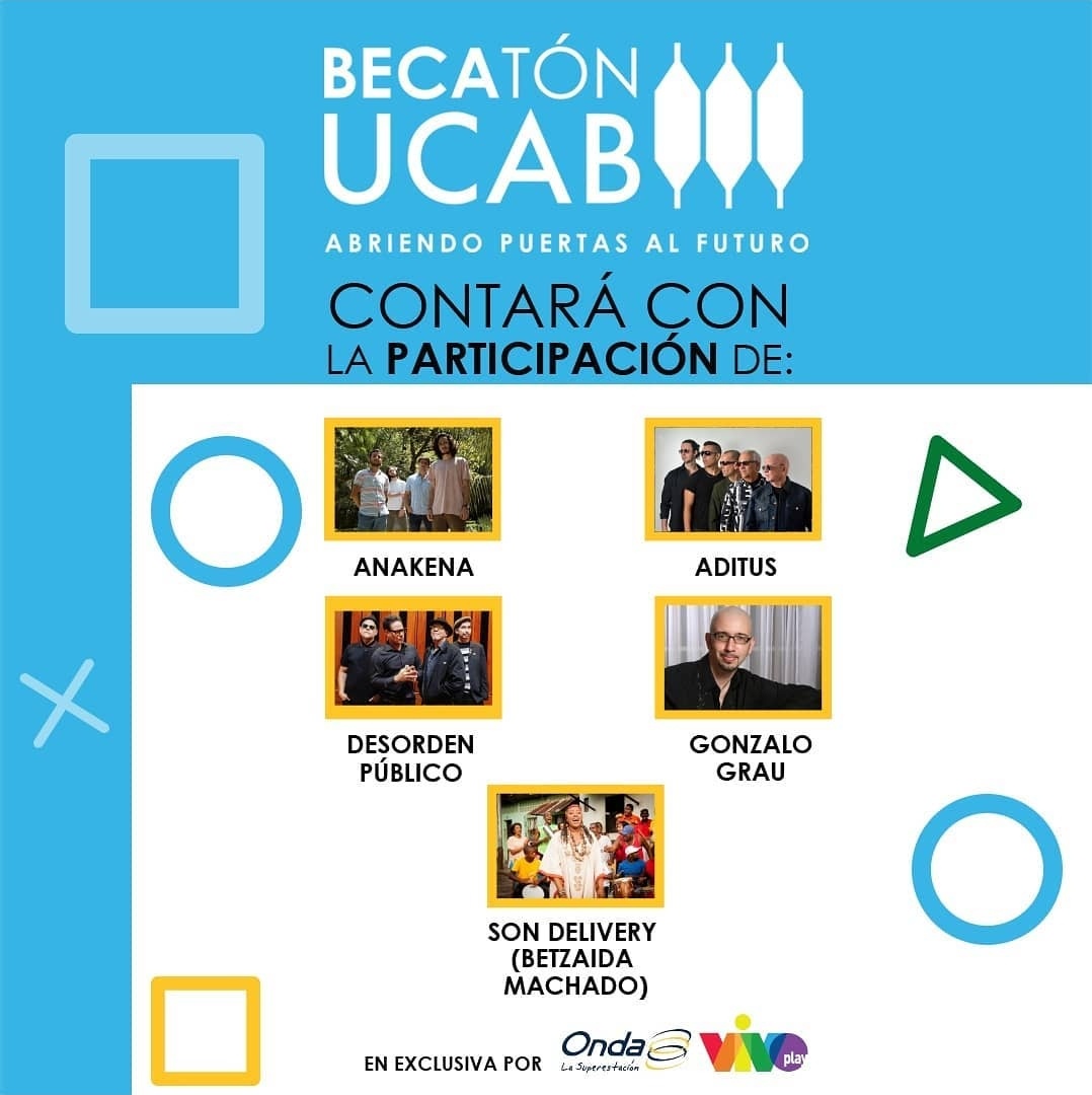 sefinioficial's tweet photo. ¡Esto es hoy!

Contribuyamos sintonizando el Becatón y compartiendo la información para sobrepasar la meta de $150.000 que serán destinados al programa de becas de la universidad y así ayudar a cientos de jóvenes a seguir estudiando @enlaucab. 

¡Nos vemos a las 2! https://t.co/2j0VmlViNo