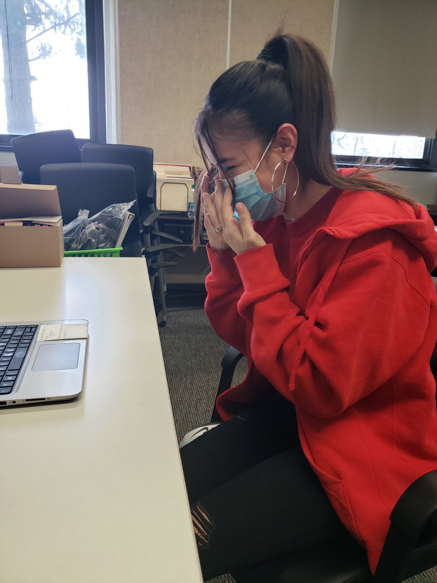 Shortridge's tweet image. Congratulations to Shortridge seniors, Jaret Camargo and Gabriela Perez!  Recipients of the Butler Tuition Guarantee Scholarship.  A 4 year, full-tuition scholarship to Butler University!  @butleru  @myips special visit from Blue!