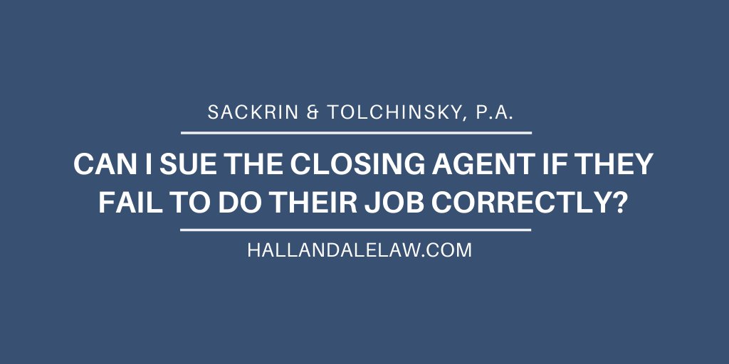 There are times closing agents fail to do their job correctly which requires the involvement of a Florida real estate lawyer.  This article includes a list of some of the issues that make a lawyer's assistance vital. loom.ly/Omk6JmM #realestate