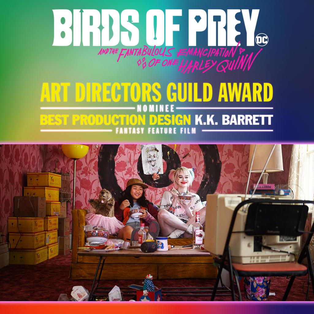 A FANTABULOUS congrats to our production design team — #BirdsOfPrey has received an #ADGawards nomination for Best Production Design in a Fantasy Film!