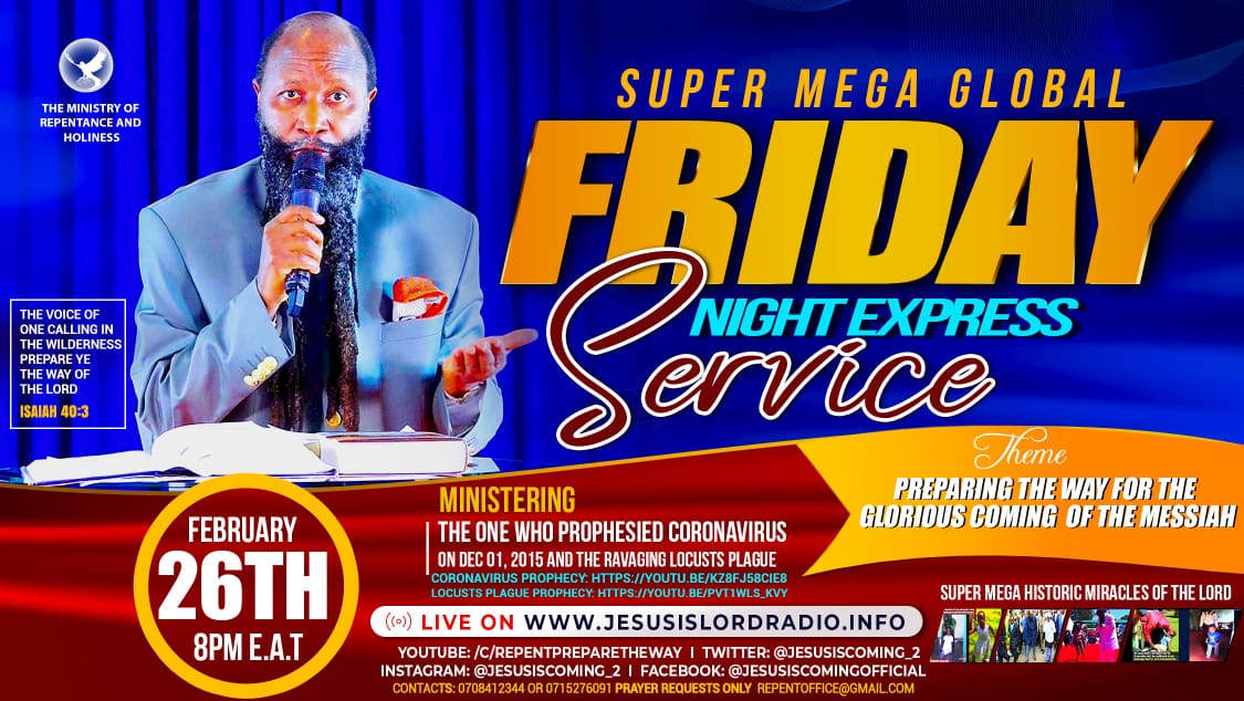 TheStreet016's tweet photo. The Lord is warning very clearly on the matter of preparing the Glorious garment of righteousness. Are you aware that the ones who struck the earth with coronavirus are going to prepare the church tonight.  #GoldenFridayVigil offers an opportunity to all who aspire to enter. https://t.co/uom7b34S5n