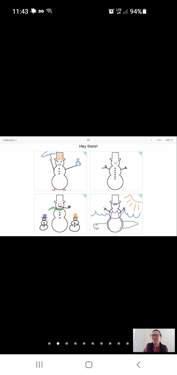 MKMathCoach's tweet photo. #wsmi I promise we are doing math too but I got as excited as a student when my snowman was chosen as an example! A great feature of @Desmos https://t.co/nSAoMmrsdb