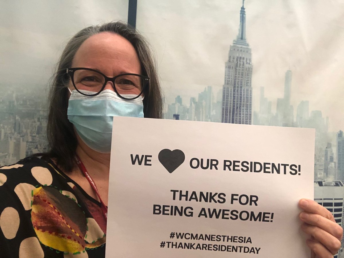 We❤️our residents at #WCMAnesthesia. Thank you to each and every one for your dedication, hard work and caring today and every day! #ThankaResidentDay