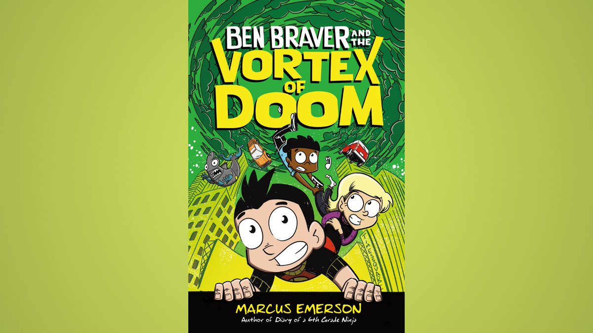 Square Fish (@squarefishbooks) on Twitter photo When the baddest of bad guys threatens the world with a giant black hole, Ben Braver is the only one who can stop it.
#BenBraverAndTheVortexOfDoom by <a href="/NinjaEmerson/">Marcus Emerson</a> is action-packed and crazy fun! Check out Book 3, out in paperback on 3/2! bit.ly/3svXQdb When the baddest of bad guys threatens the world with a giant black hole, Ben Braver is the only one who can stop it.
#BenBraverAndTheVortexOfDoom by <a href="/NinjaEmerson/">Marcus Emerson</a> is action-packed and crazy fun! Check out Book 3, out in paperback on 3/2! bit.ly/3svXQdb