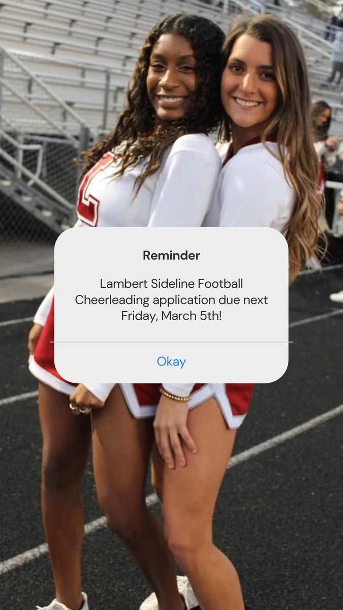 ✨calling all interested Lambert sideline football cheerleaders 📣 7 days to get your tryout applications in✨ <a href="/LambertHS/">Lambert High School</a>