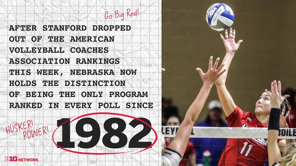 NebraskaOnBTN's tweet photo. 39 straight years of dominance. 🏐 https://t.co/sPDuLX3TOI