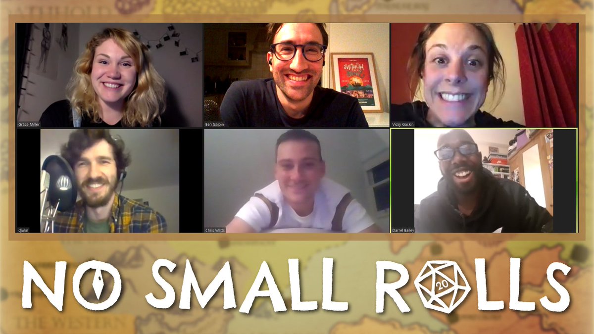 Right, time to do a little #FF for the voices behind the mics of @nosmallrolls 🎙 @DJWNaito - DM & musical mage @GraceKMiller - Gwendellyn @VickyGaskin1 - Juna @watttttz - Gaius @darrel_bailey - Enkidu @BenGalpinUK - Orryn #FollowFriday #dnd #ttrpg #podcast #PodernFamily