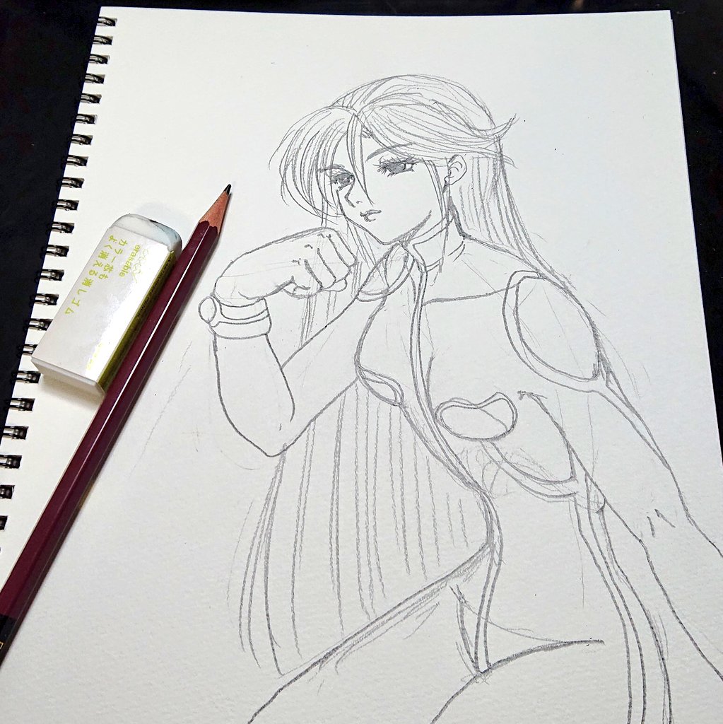 今日の夜のお絵描き 