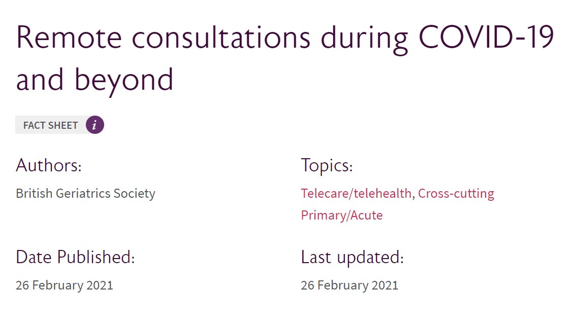 British Geriatrics Society tweet media