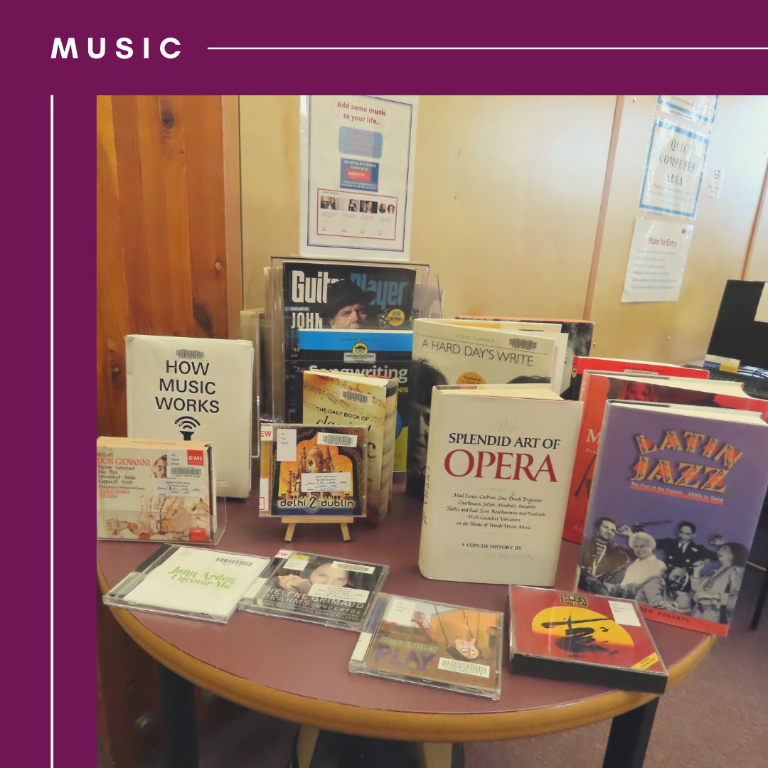 We love music. Do you?
.
.
.
.
Have a look at our music display! We also have a CD collection with artists such as Bastille, Brad Paisley, Celine Dion, Serena Ryder, and Adele. https://t.co/M2WPiomSBV