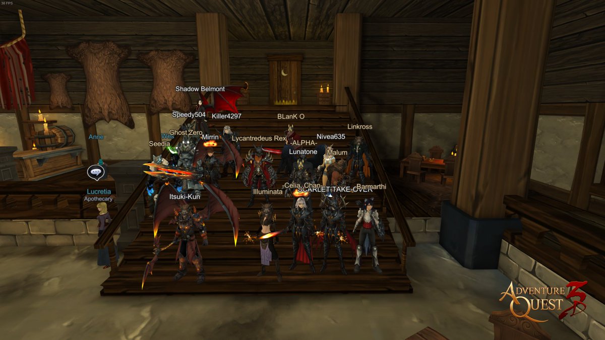 DarkfallAQ3D's tweet photo. Today at Darkfall, we celebrate the birthday of @Lycantredeus who we appreciate so much for everything he does for the guild!🎉 And of course, we had to celebrate by wearing our wolf sets 🐺🐺 https://t.co/9urmmhKFfS