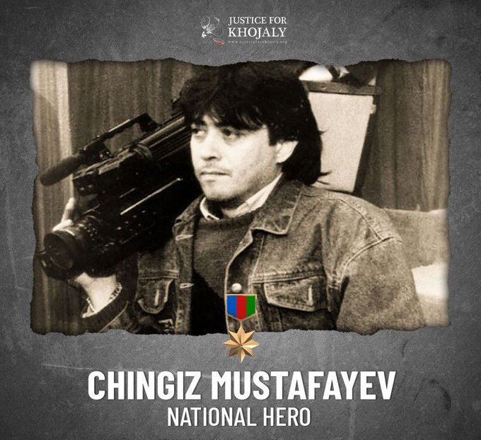 DenisGasimova's tweet photo. Bu gün onun çəkdiyi acı gerçəklərin günüdür. #JusticeForKhojaly 
Bir jurnalistdən daha artığı Çingiz Mustafayev. https://t.co/C6WfJogvLb