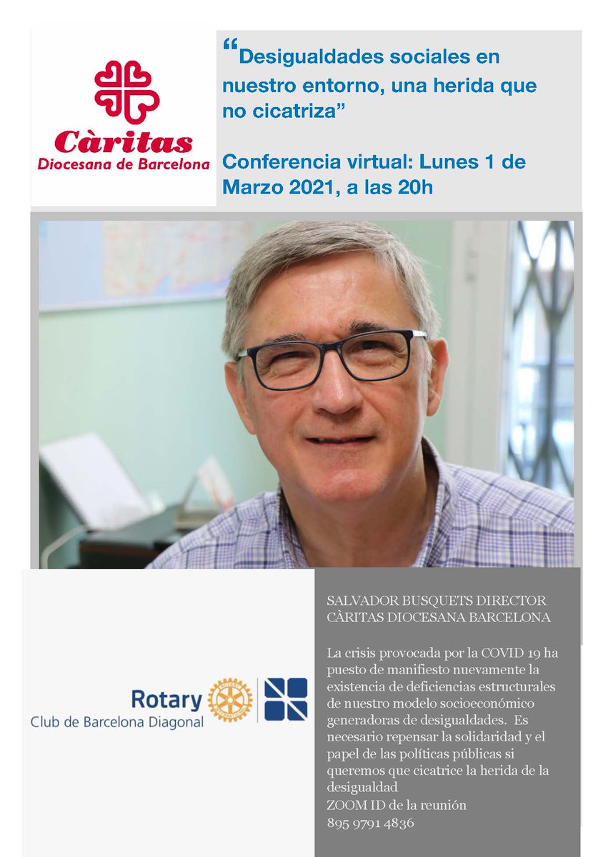 catreligio's tweet image. AGENDA | Avui dilluns 1

✅ 18h Tradicions espirituals en pandèmia ▶️

✅ Epidèmies oblidades @oscarmateos1 @InyakiAlegria @xaviervalles @cijusticia #DillunsDH ▶️

✅ 20h Desigualtats socials @Salva_Busquets @RotaryDiagonal @caritasbcn ▶️

+info a: catalunyareligio.cat/esdeveniments